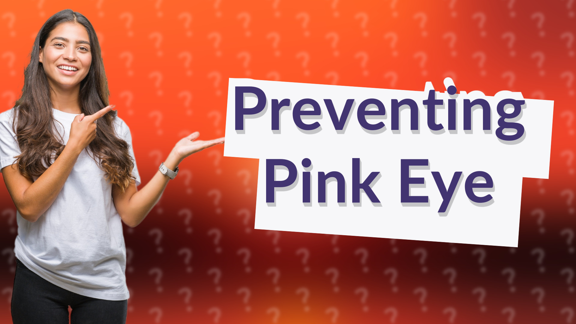 Preventing Pink Eye
