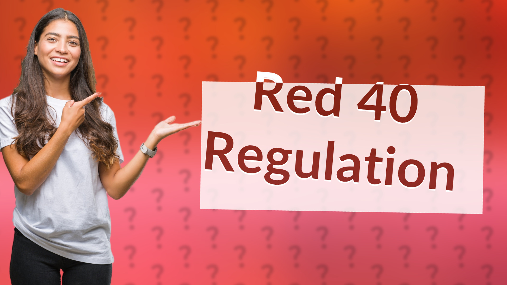 Red 40 Regulation