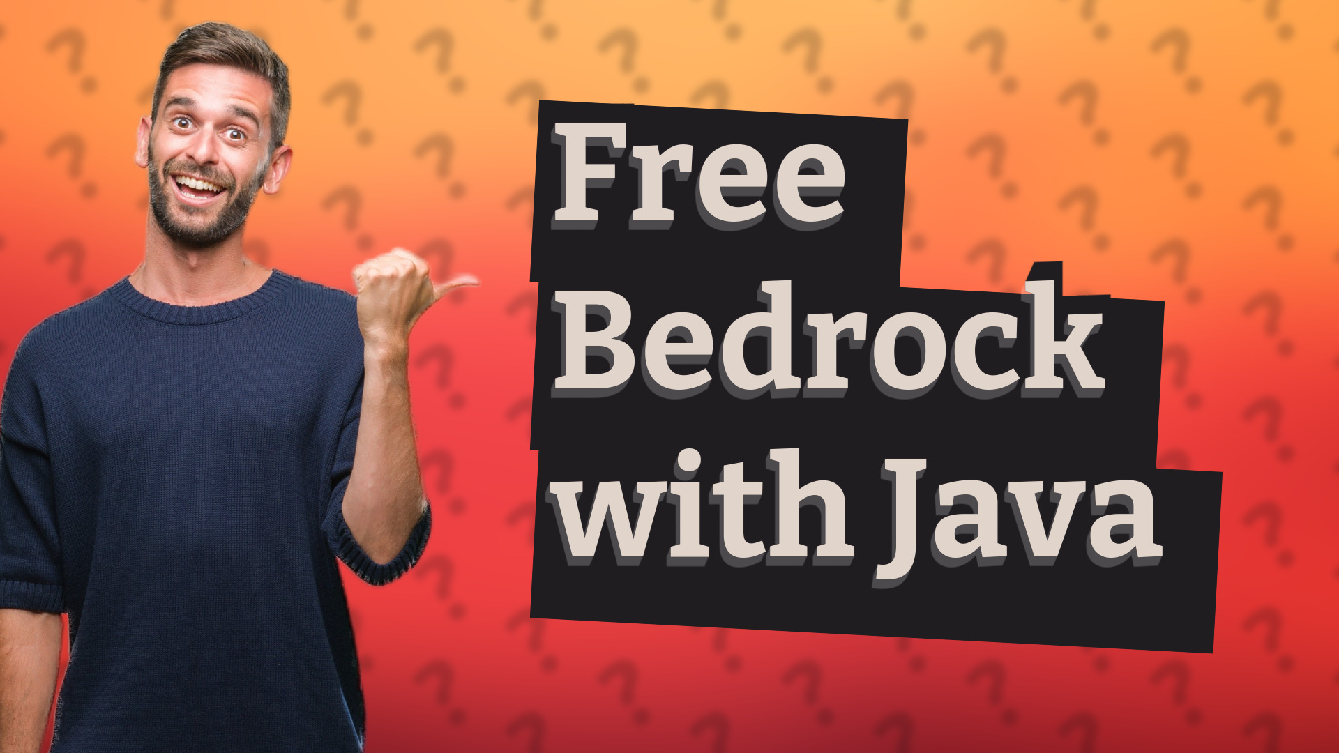 Free Bedrock with Java