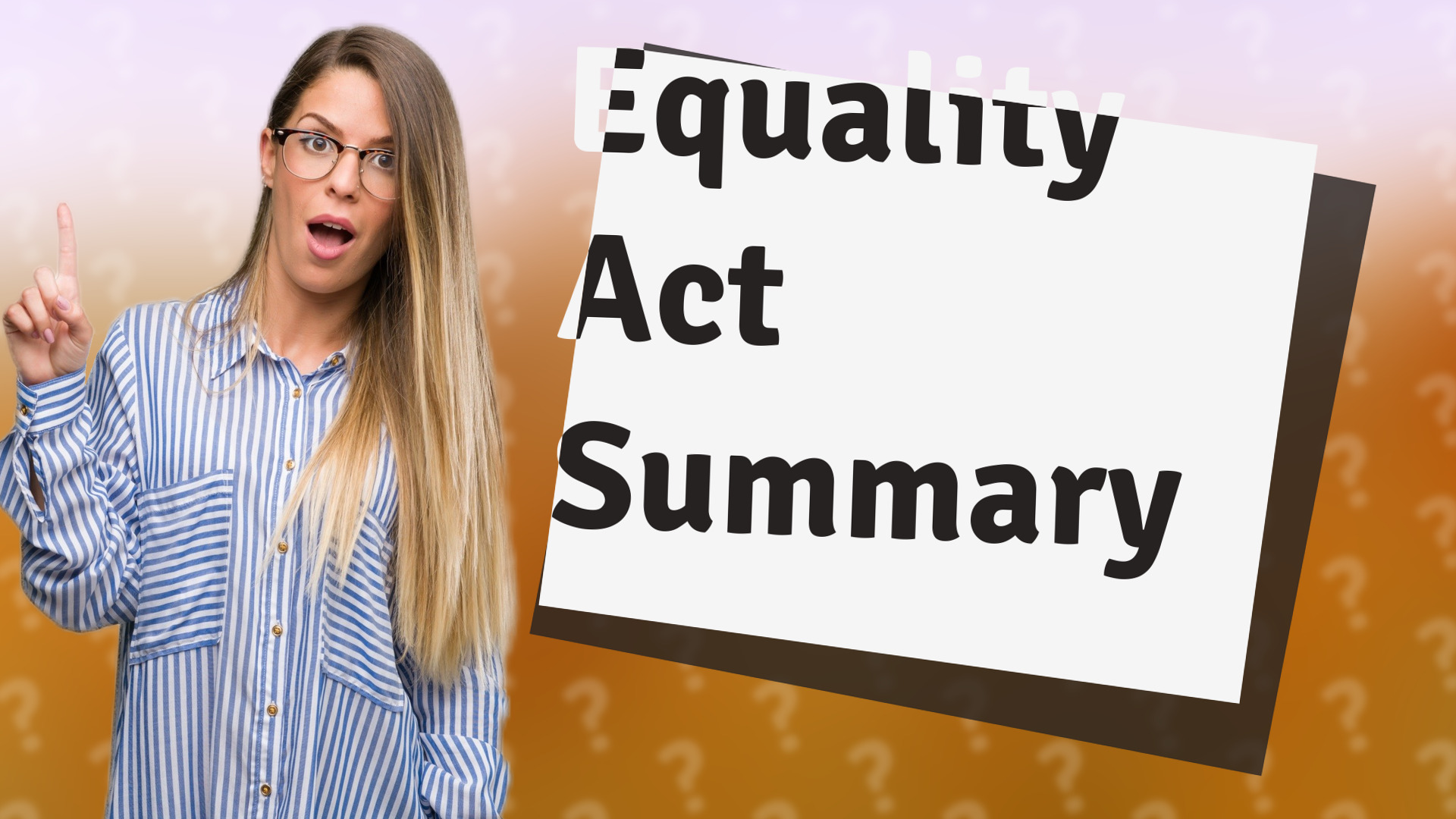 Equality Act Summary