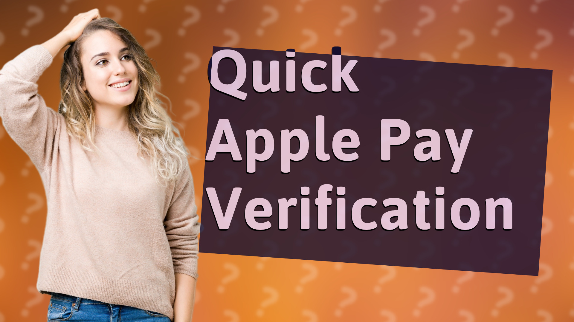 Quick Apple Pay Verification