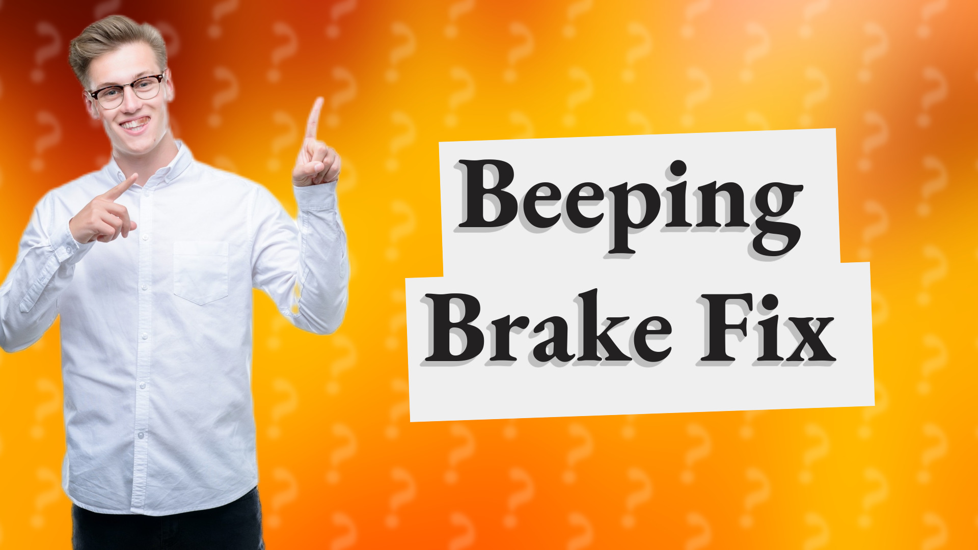 Beeping Brake Fix