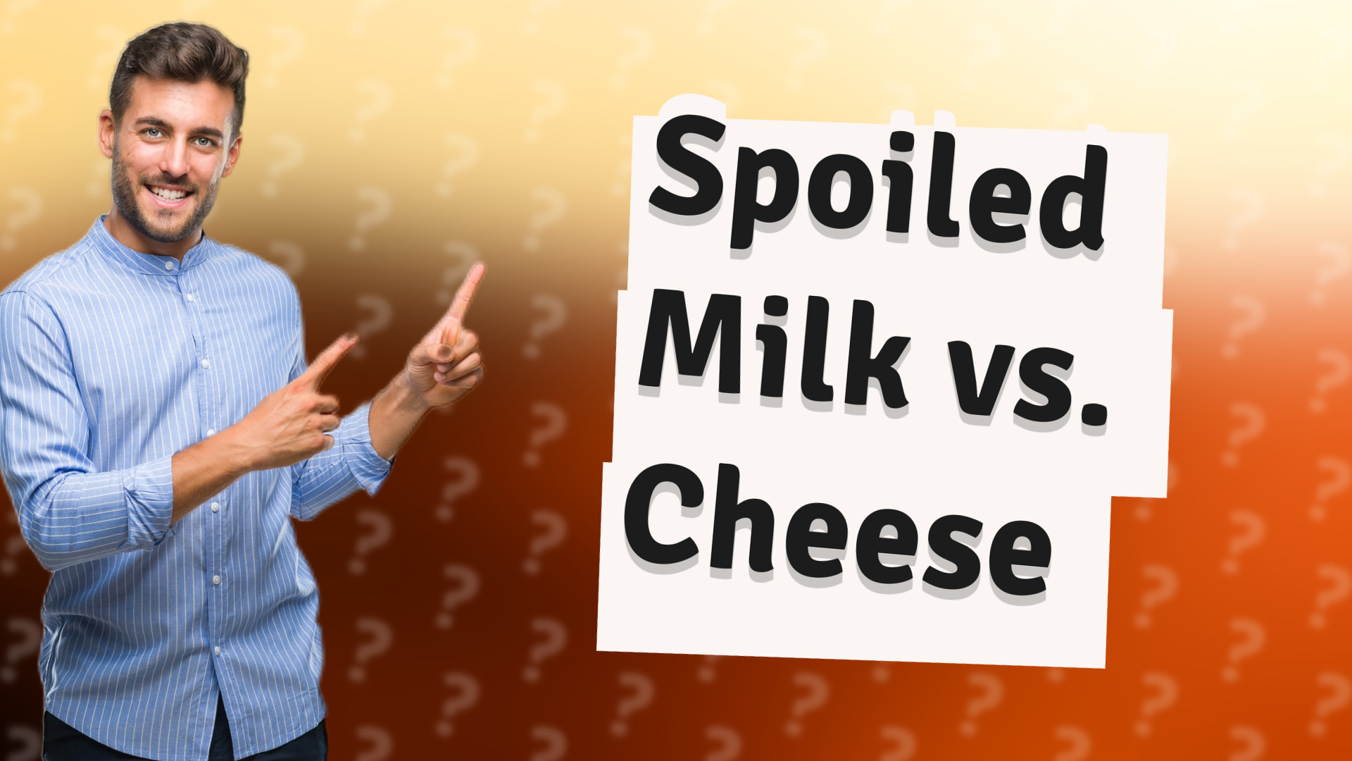 Spoiled Milk vs. Cheese