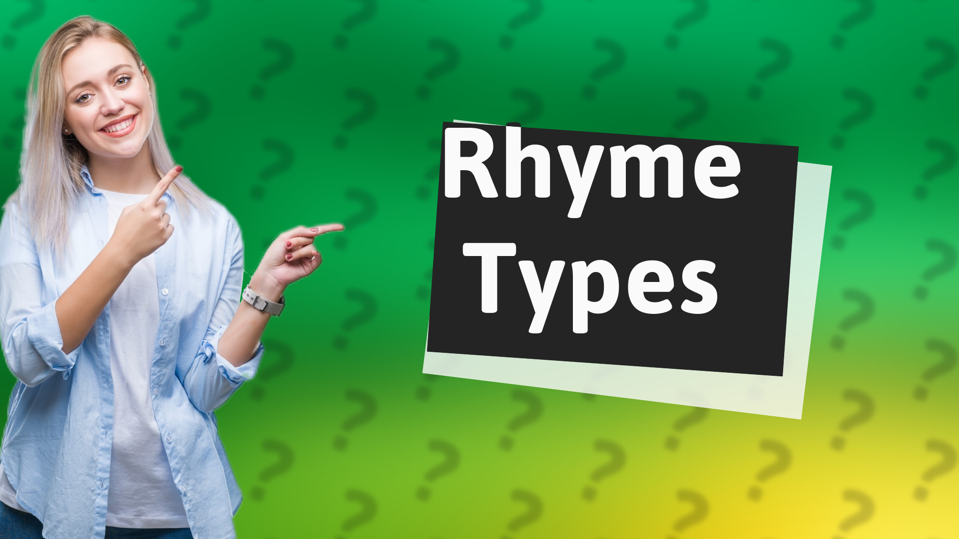 Rhyme Types