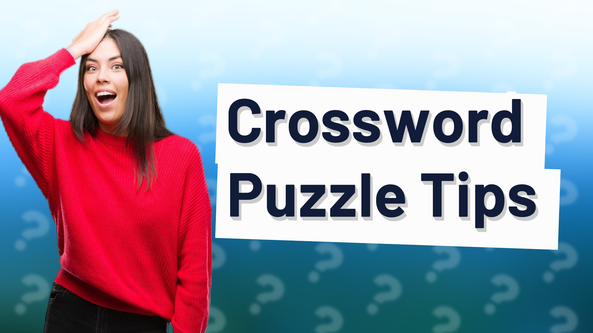 Crossword Puzzle Tips