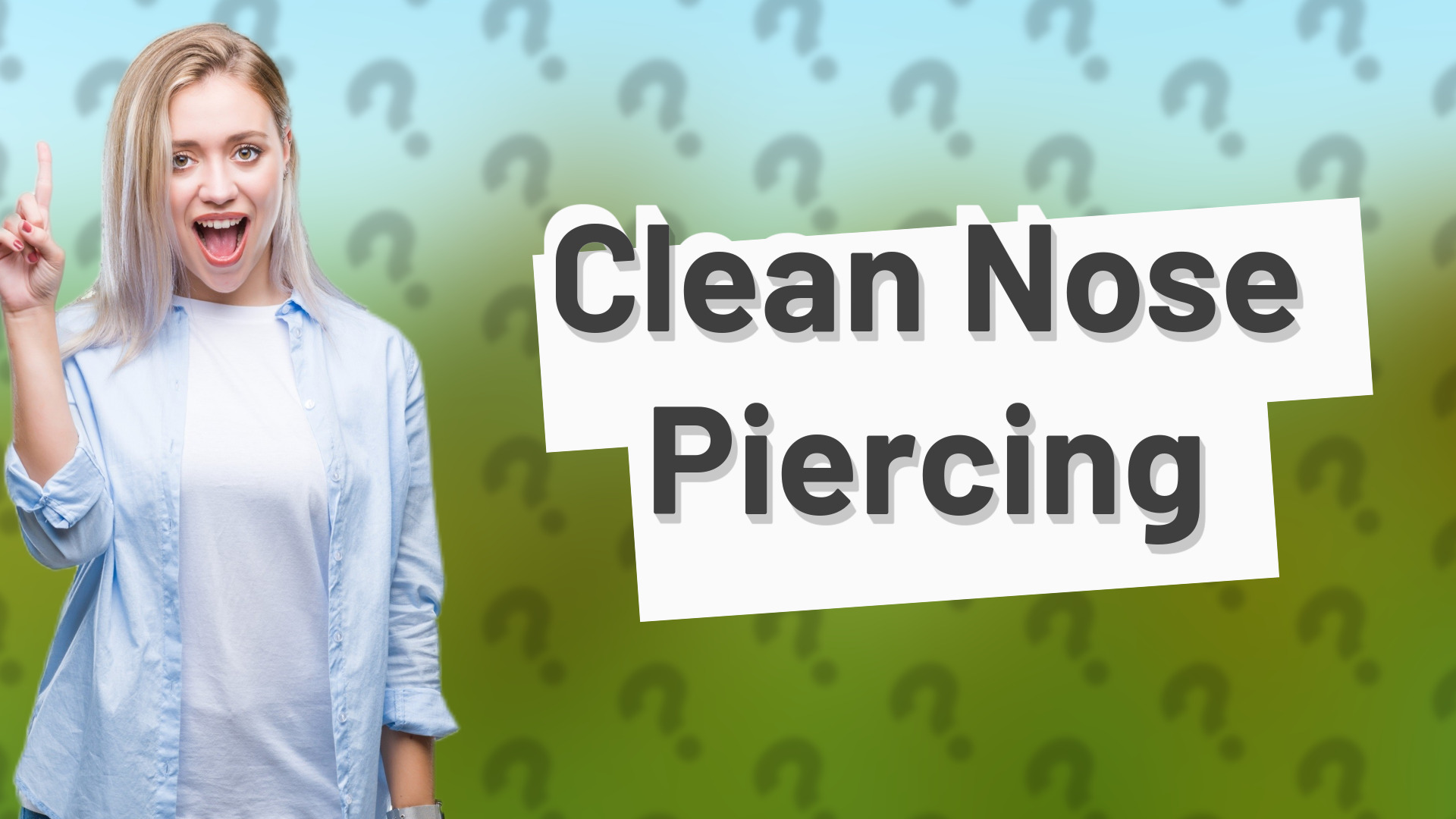 Clean Nose Piercing