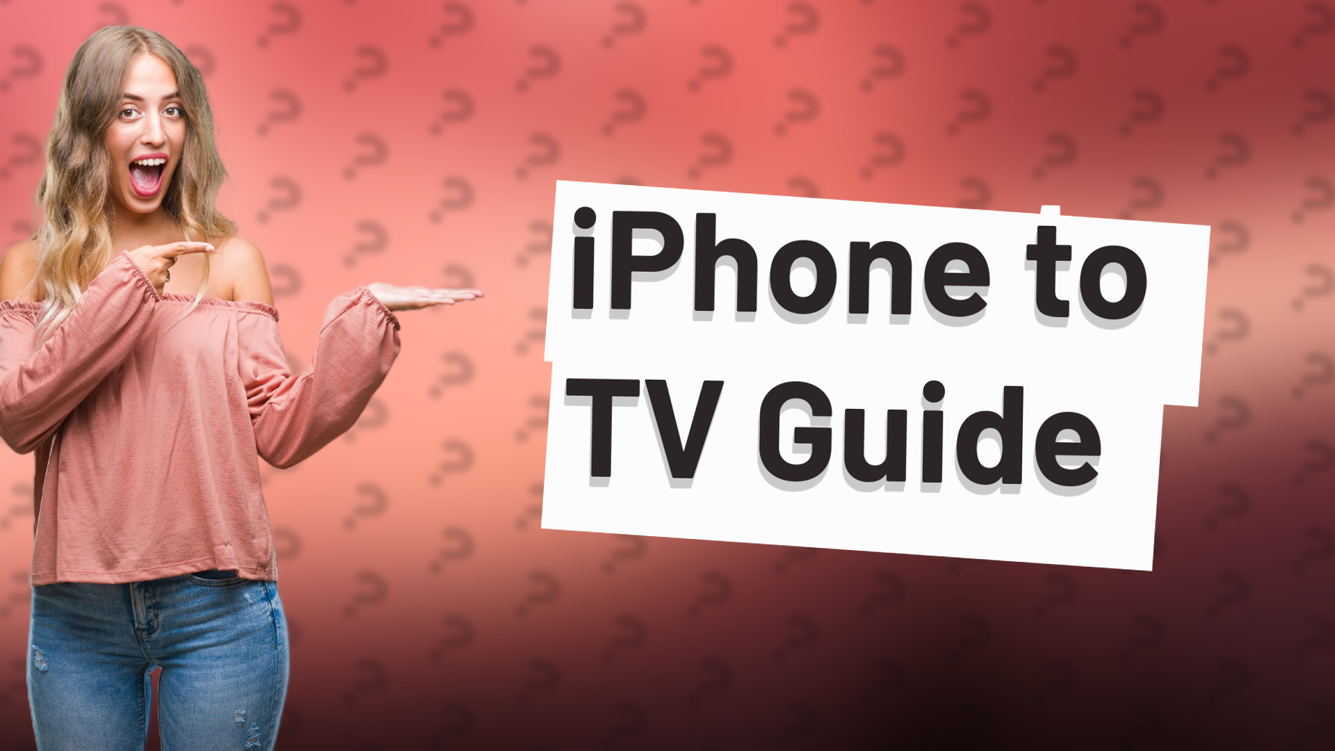 iPhone to TV Guide