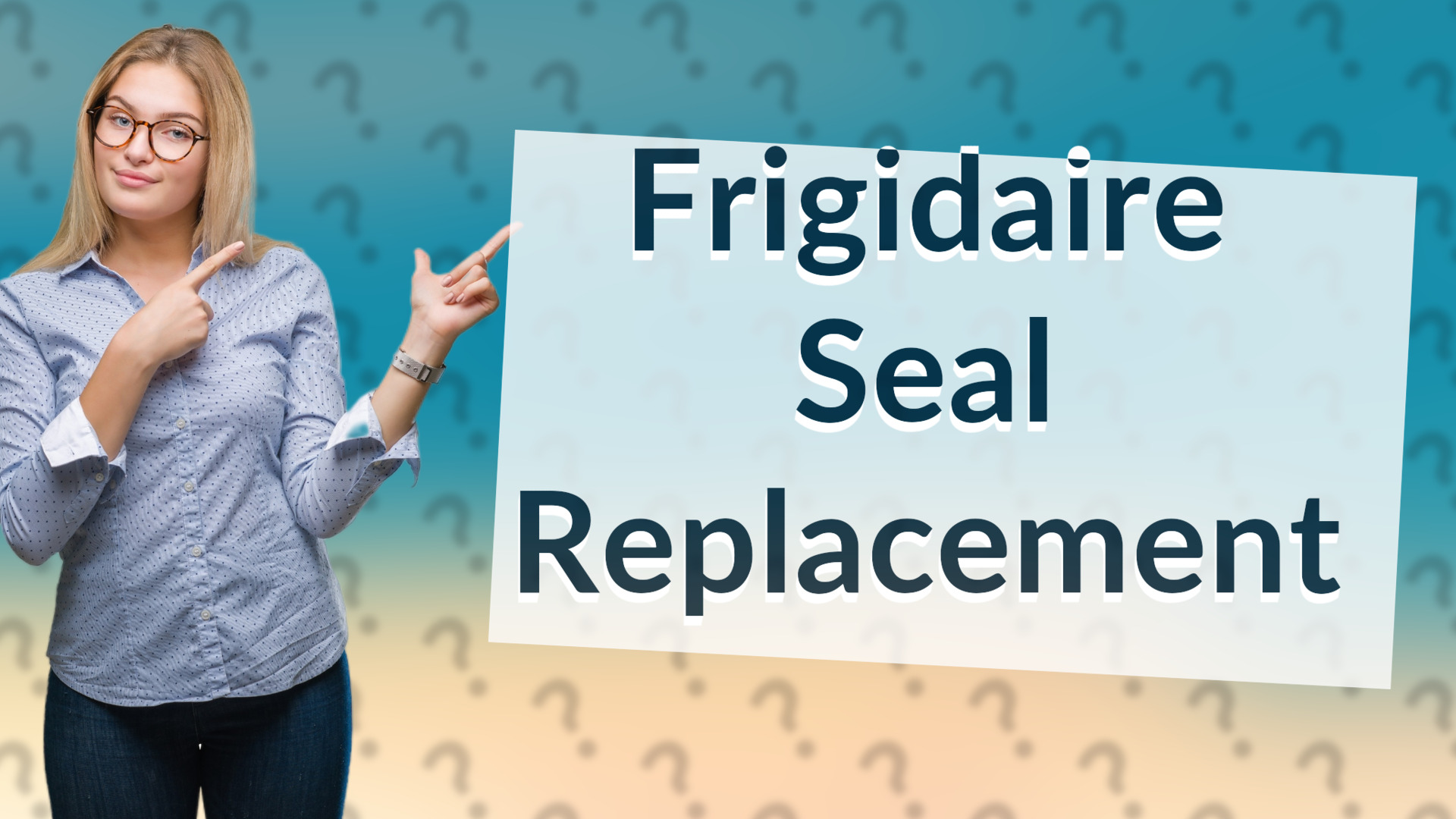 Frigidaire Seal Replacement