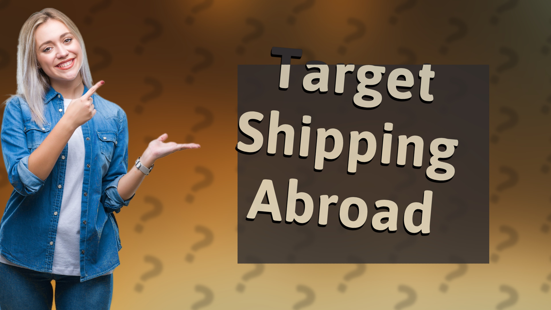 Target Shipping Abroad
