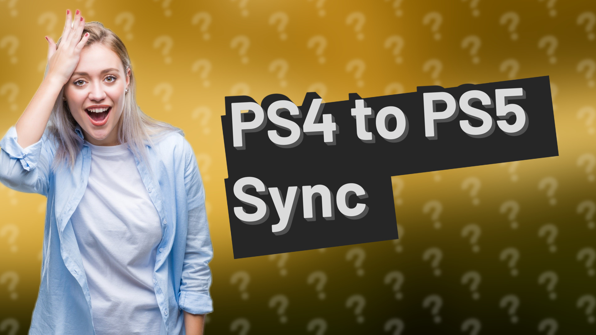 PS4 to PS5 Sync