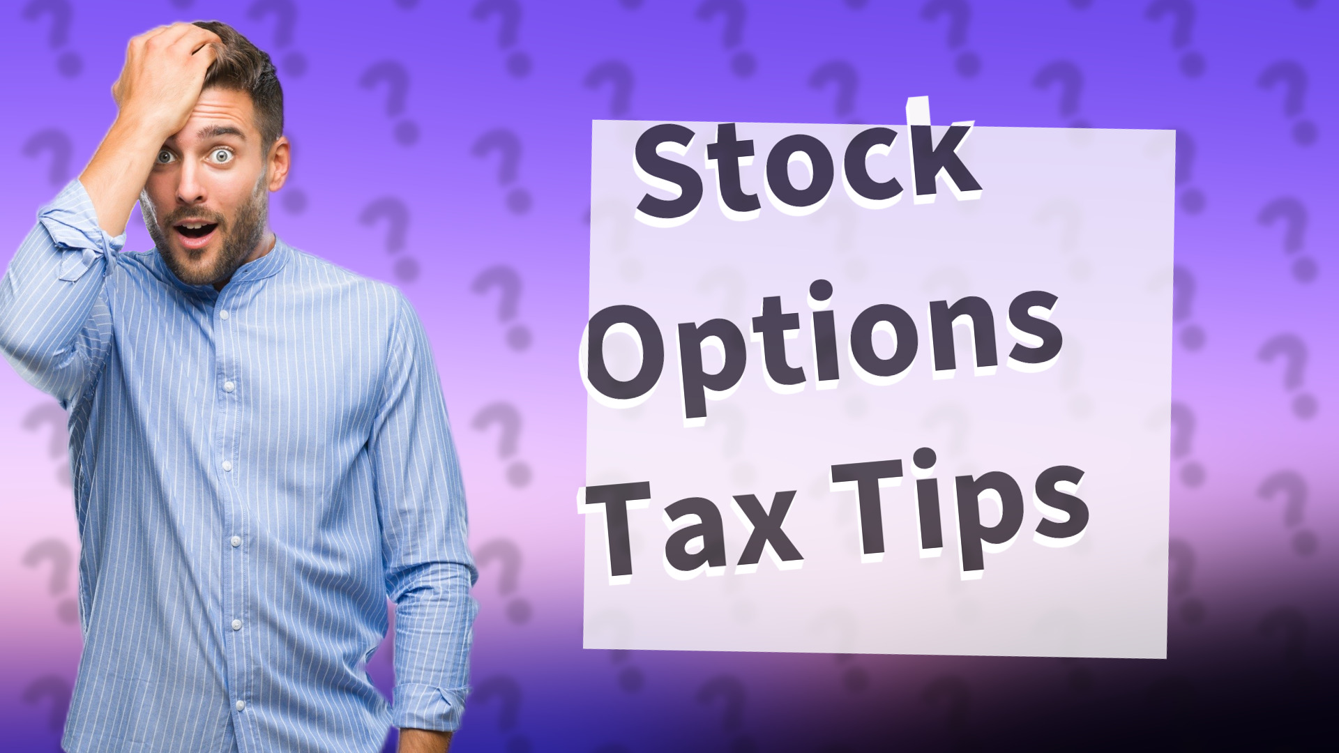 Stock Options Tax Tips