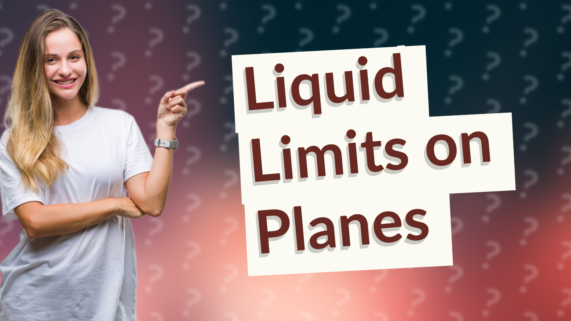 Liquid Limits on Planes