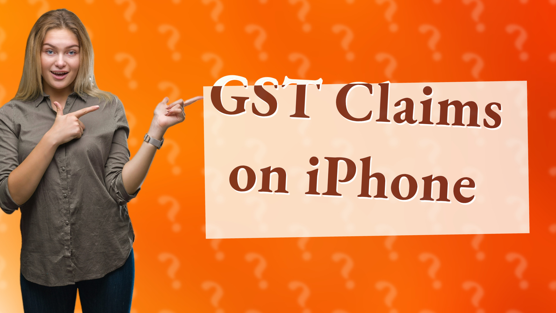 GST Claims on iPhone