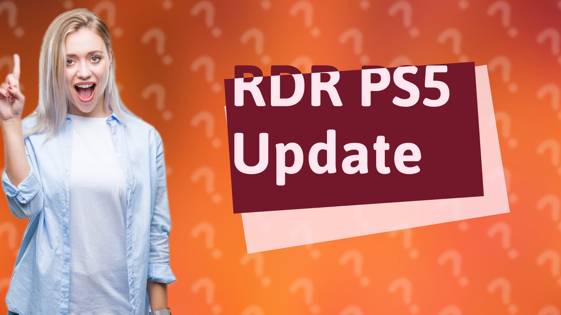 RDR PS5 Update