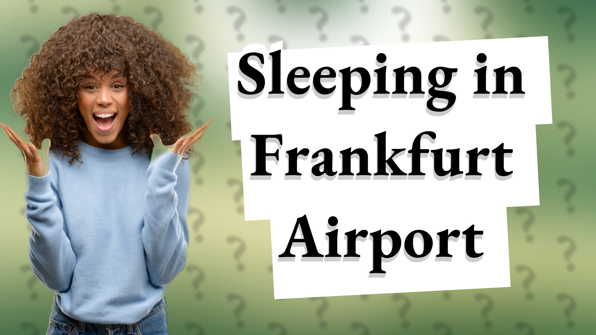 Sleeping in Frankfurt Airport