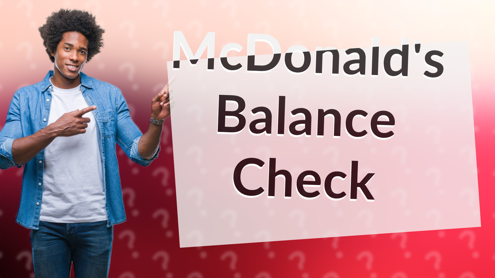 McDonald's Balance Check