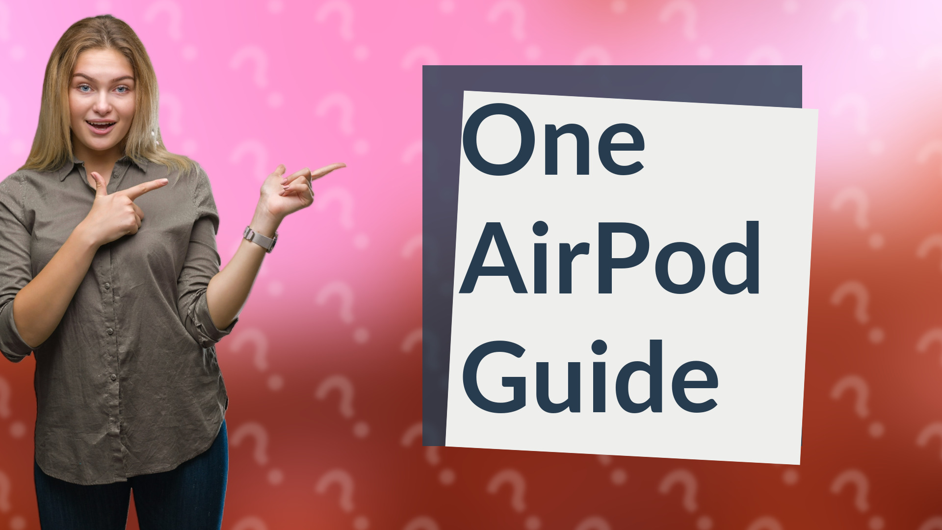 One AirPod Guide