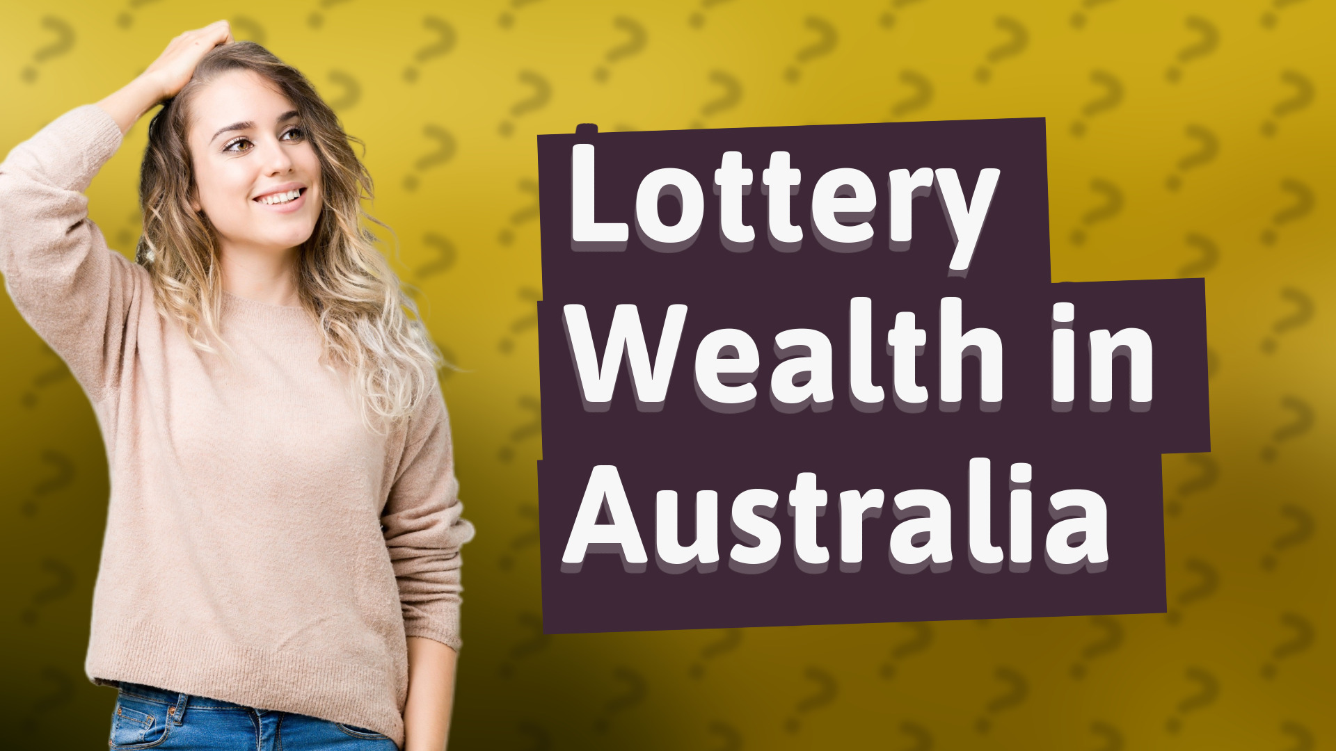 Lottery Wealth in Australia