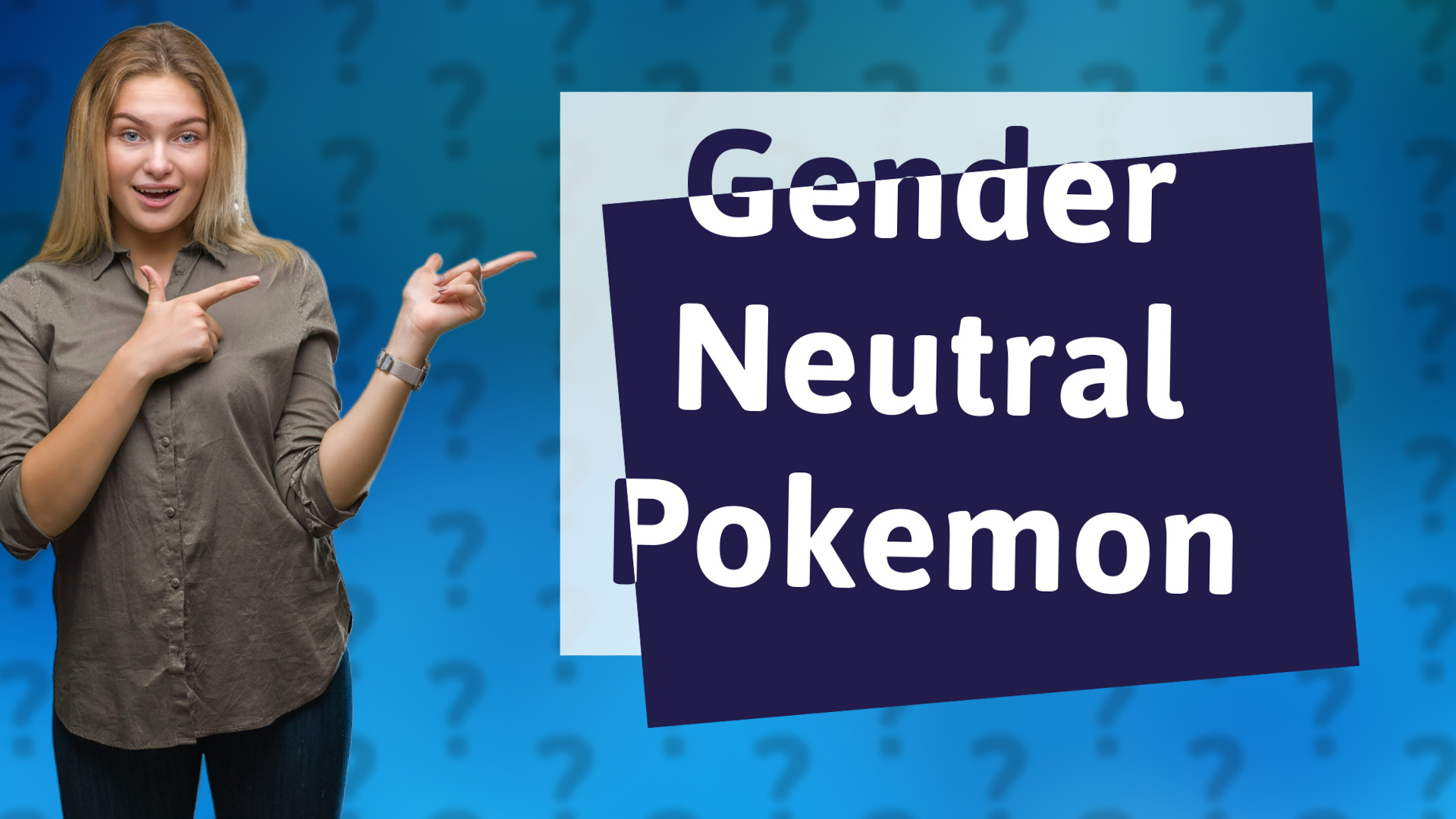 Gender Neutral Pokemon