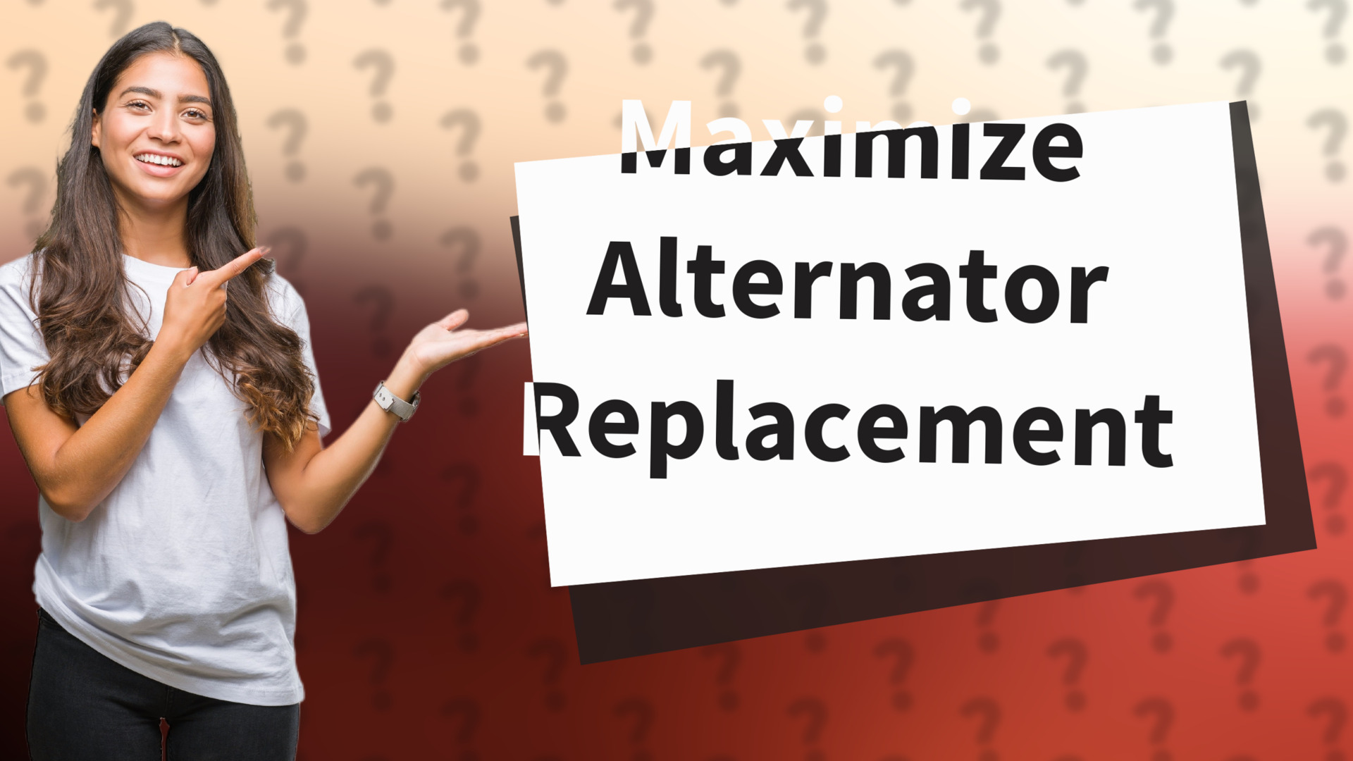Maximize Alternator Replacement
