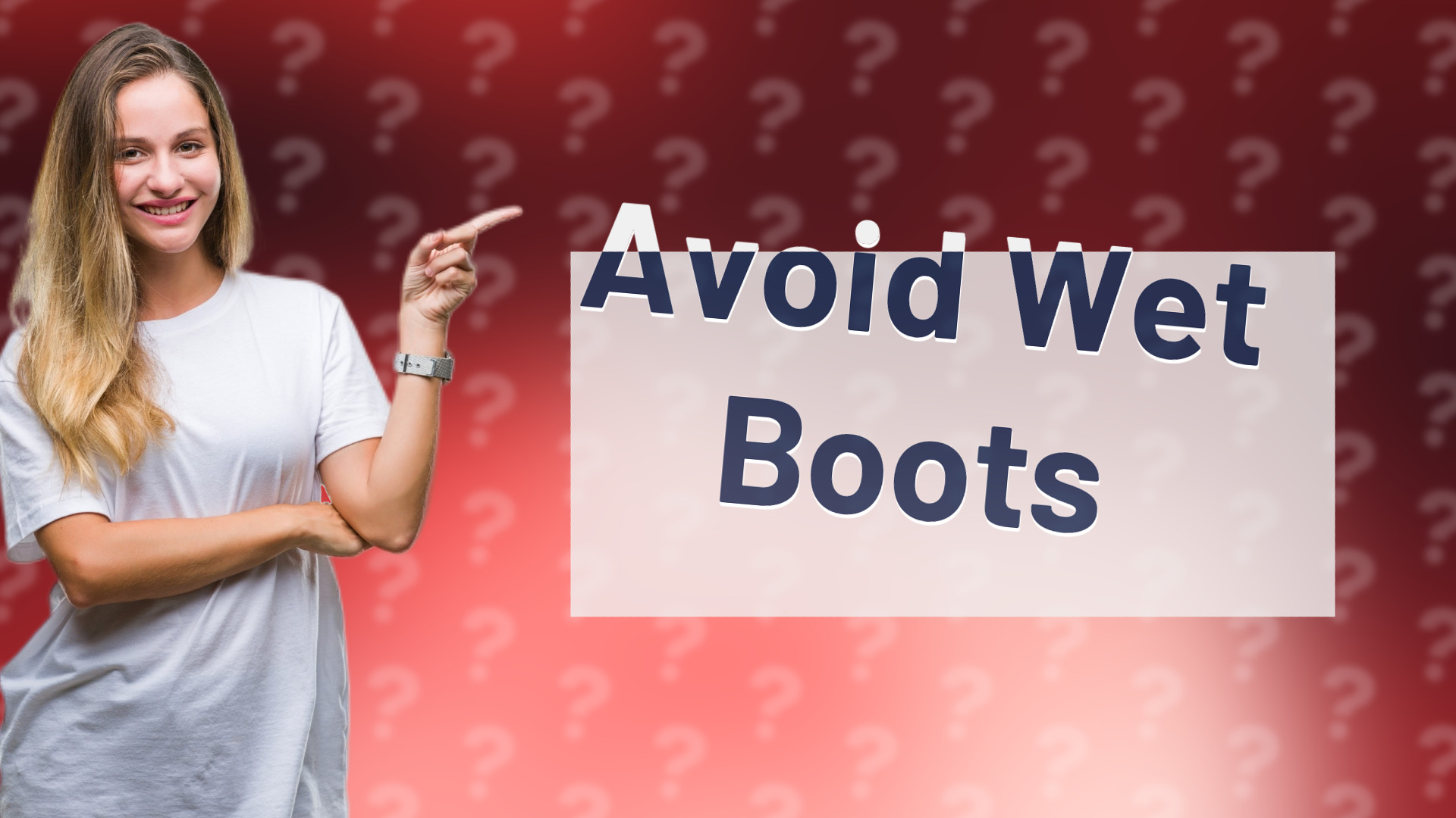 Avoid Wet Boots