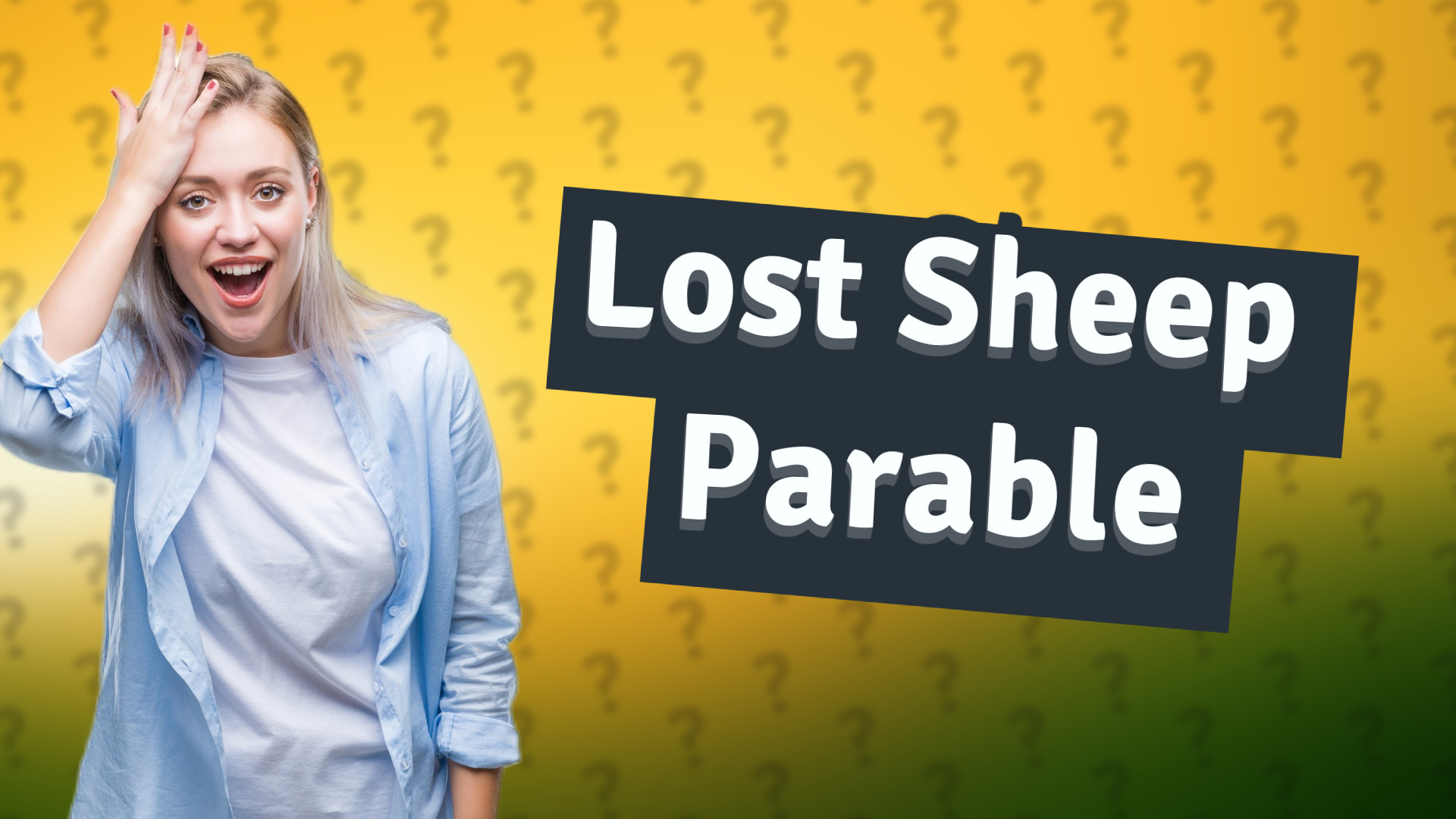 Lost Sheep Parable