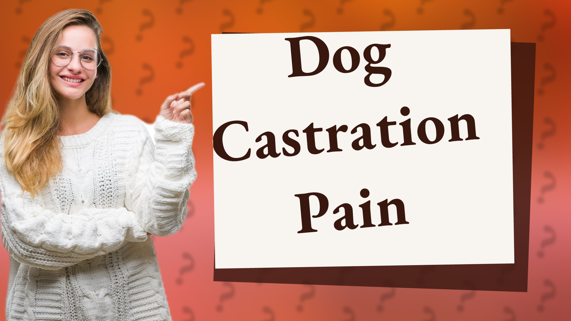 Dog Castration Pain