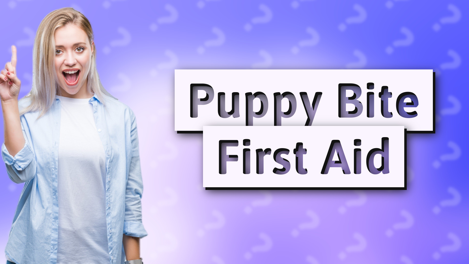 Puppy Bite First Aid