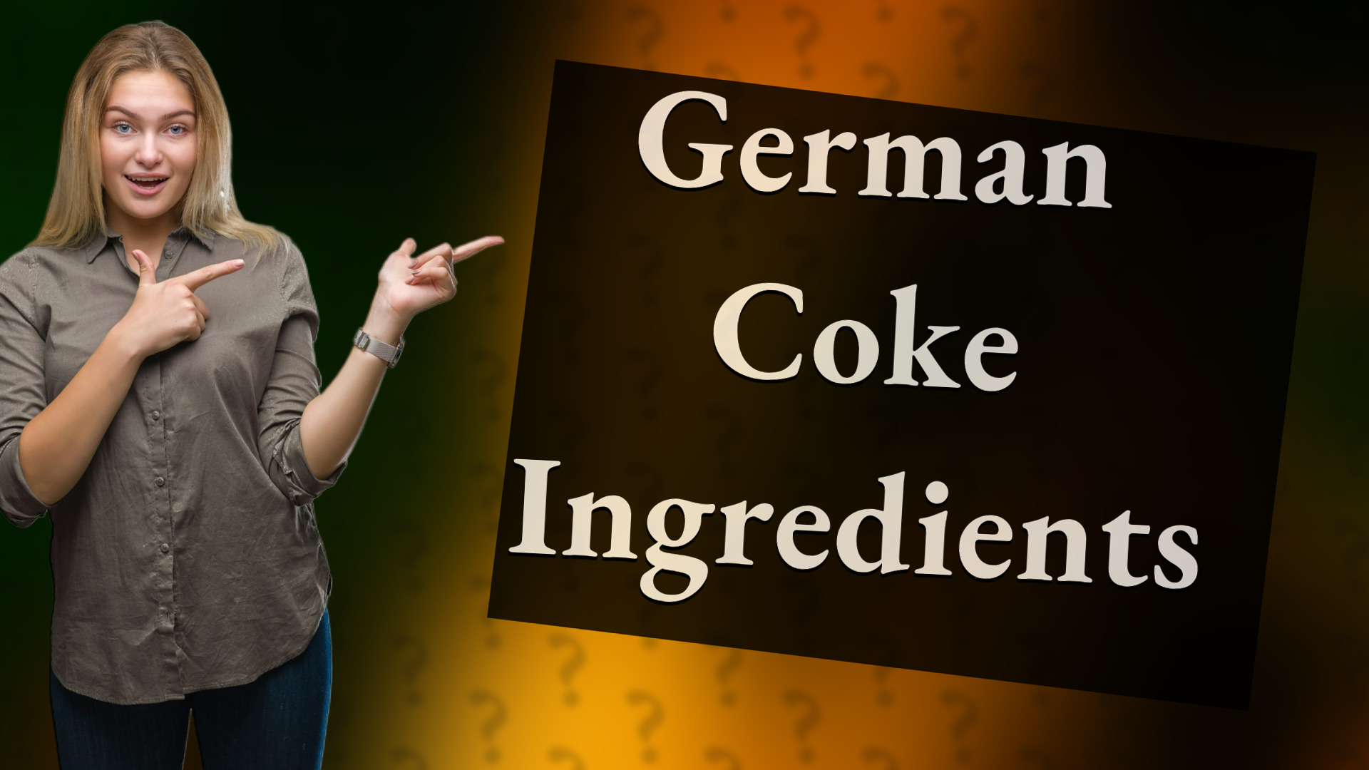 German Coke Ingredients