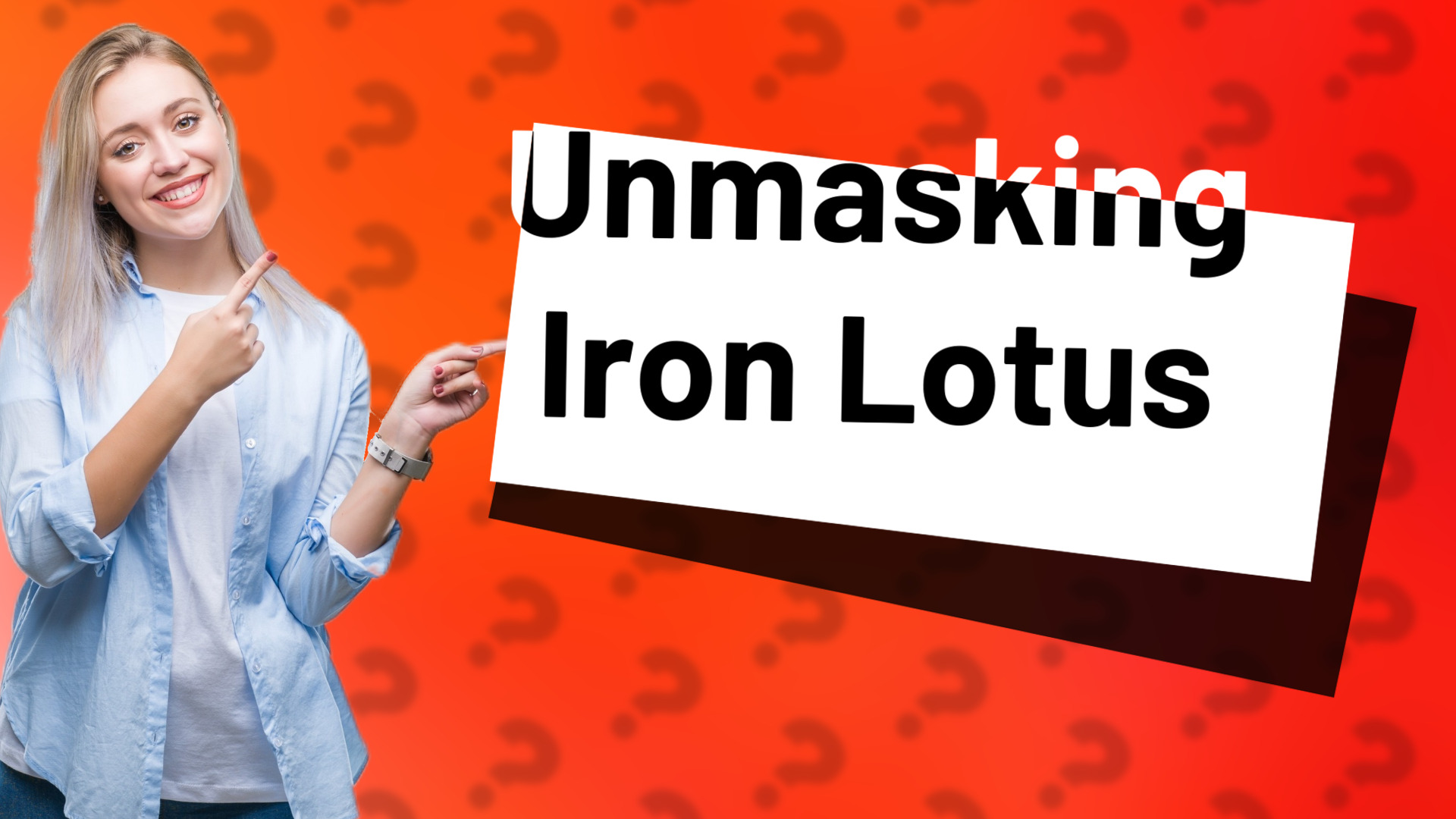 Unmasking Iron Lotus