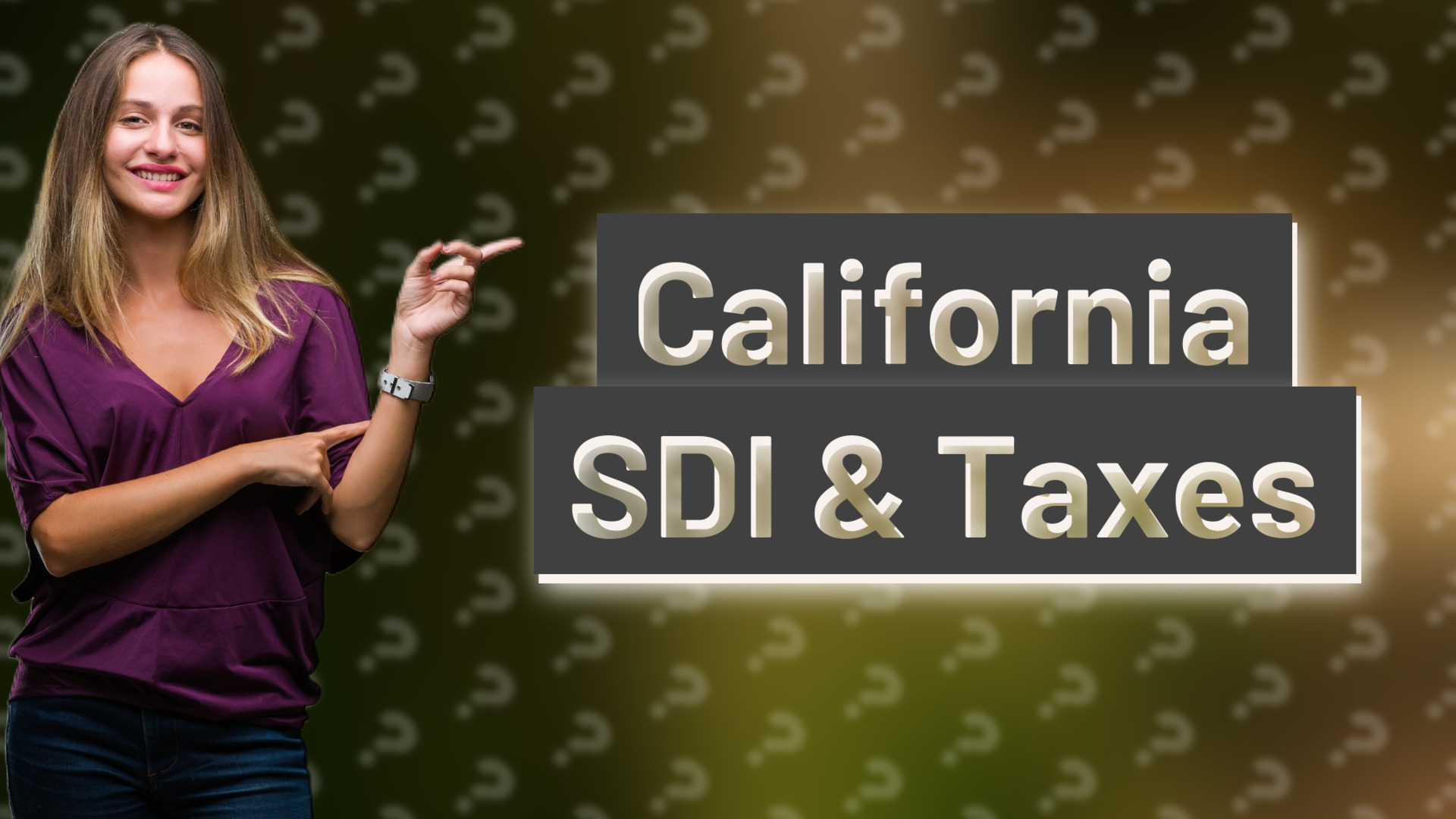 California SDI & Taxes
