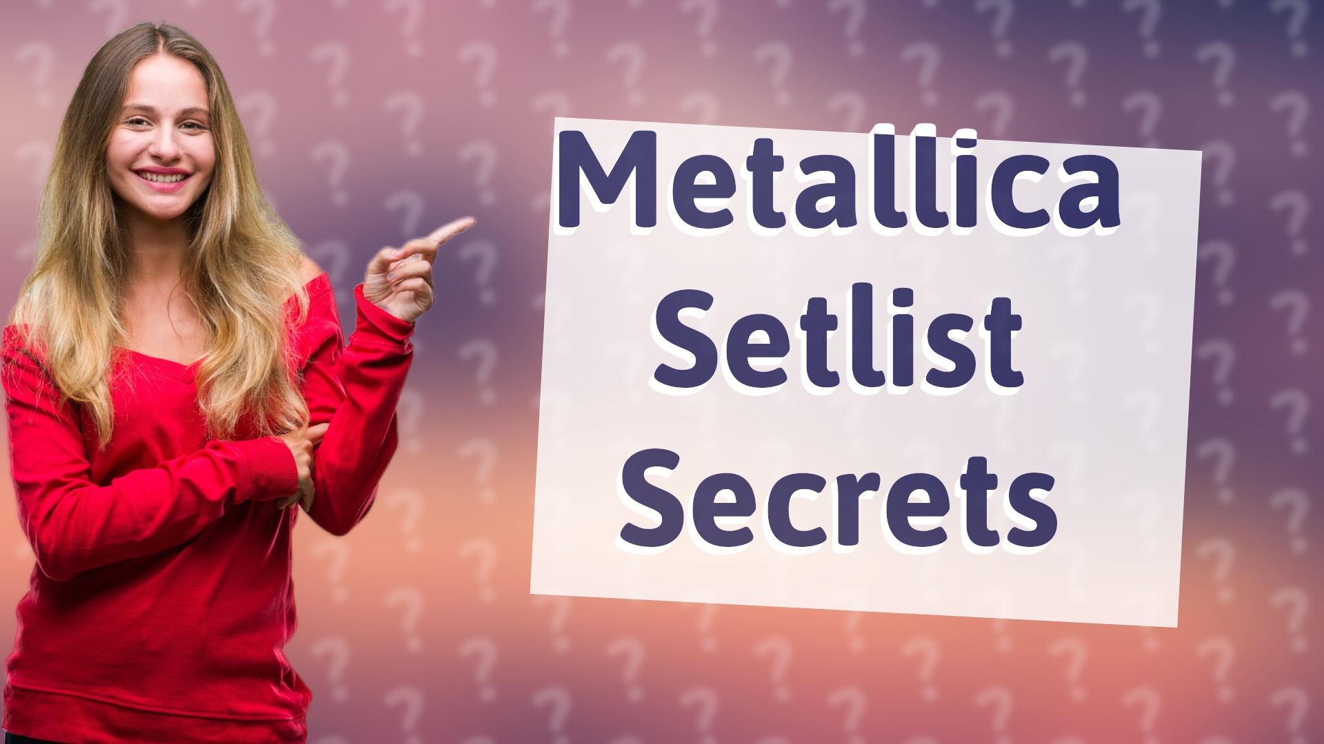 Metallica Setlist Secrets