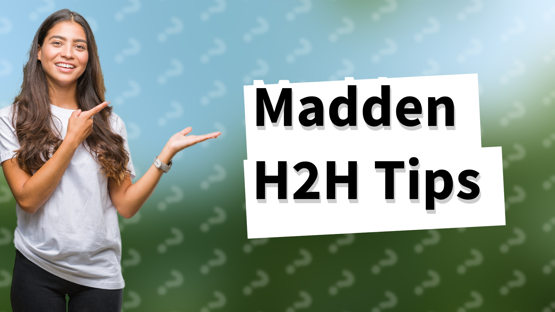 Madden H2H Tips