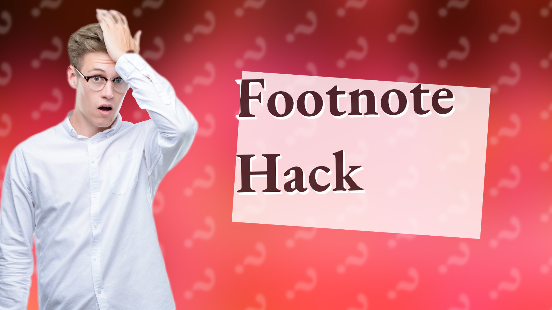 Footnote Hack