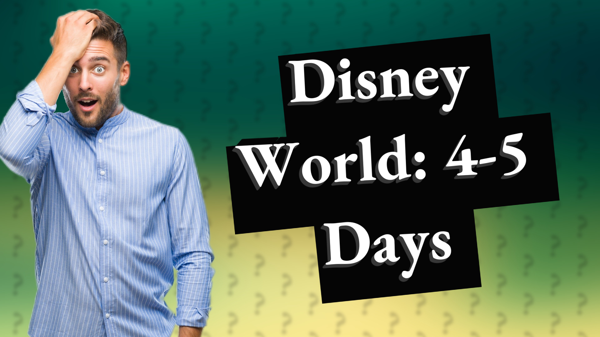 Disney World: 4-5 Days