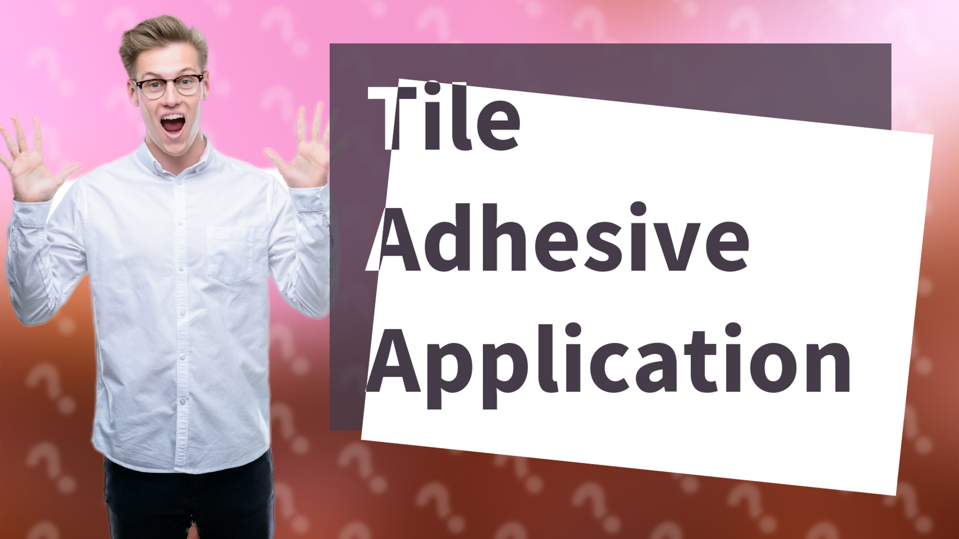 Tile Adhesive Application