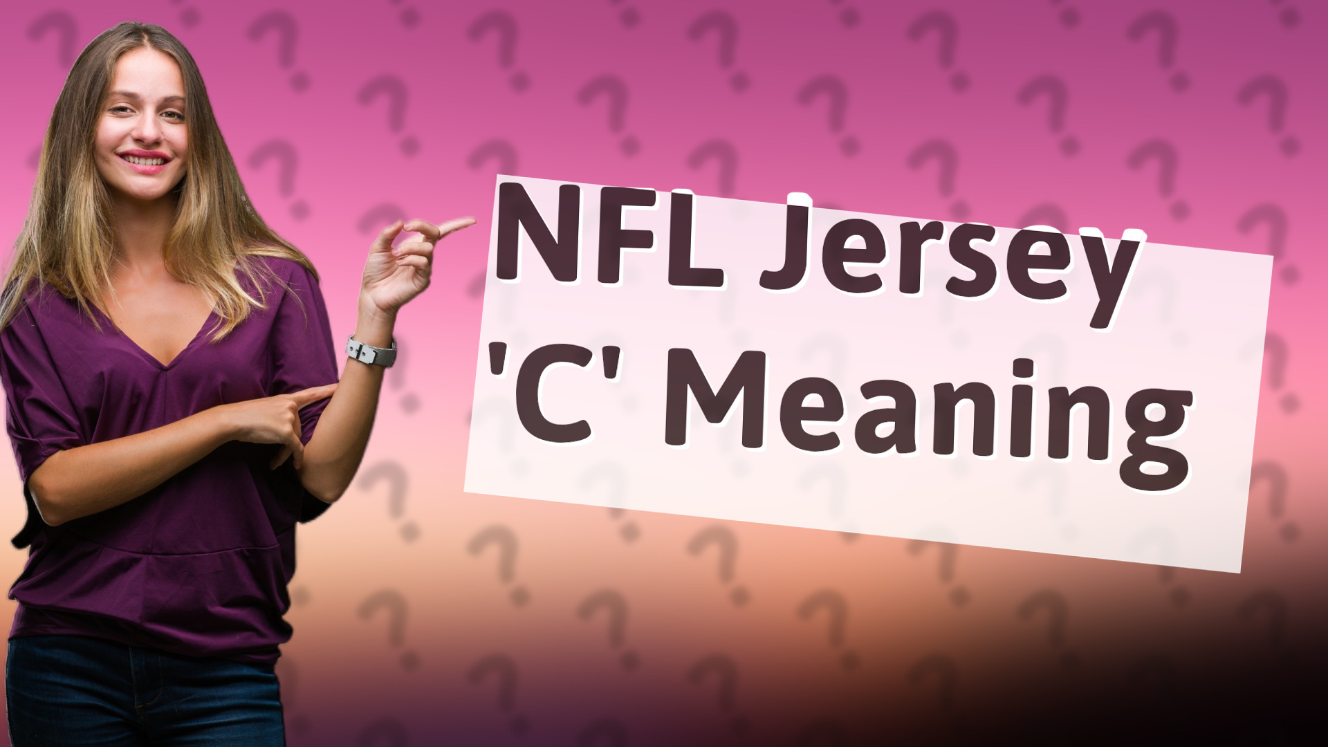 NFL Jersey 'C' Meaning