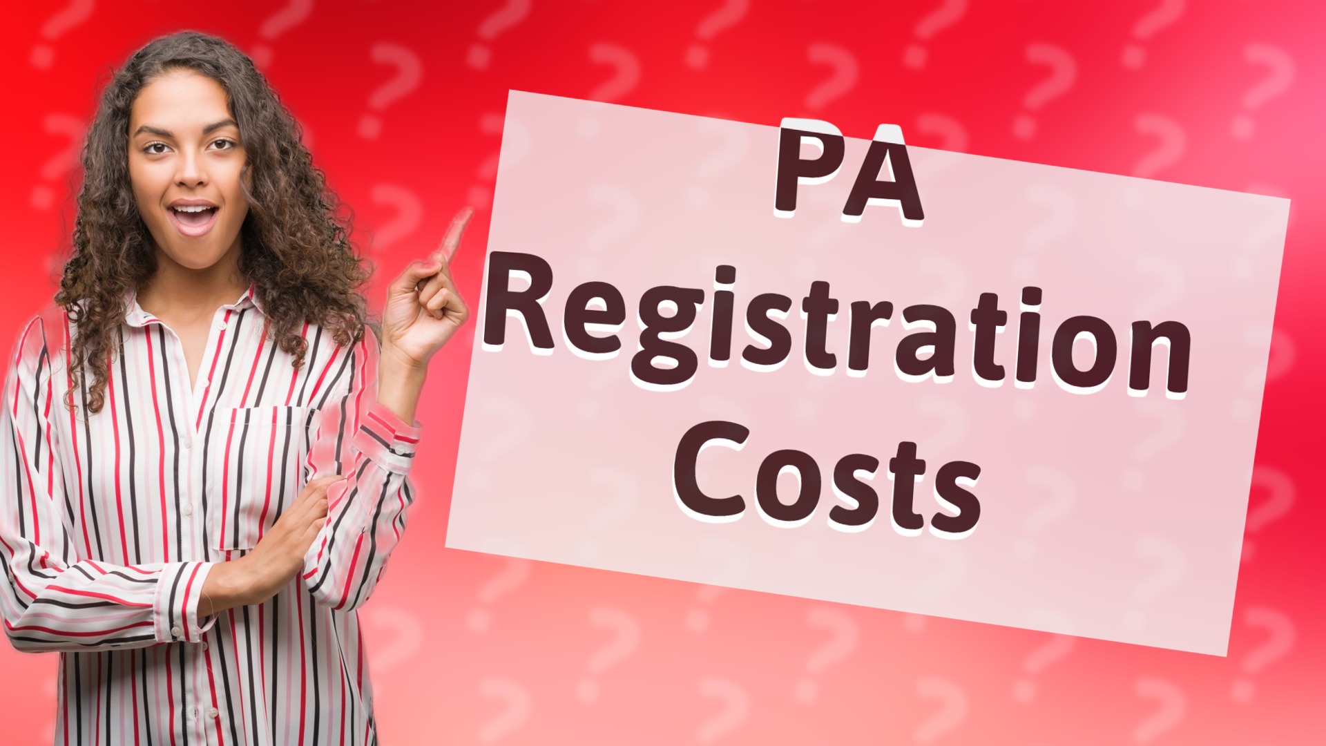 PA Registration Costs