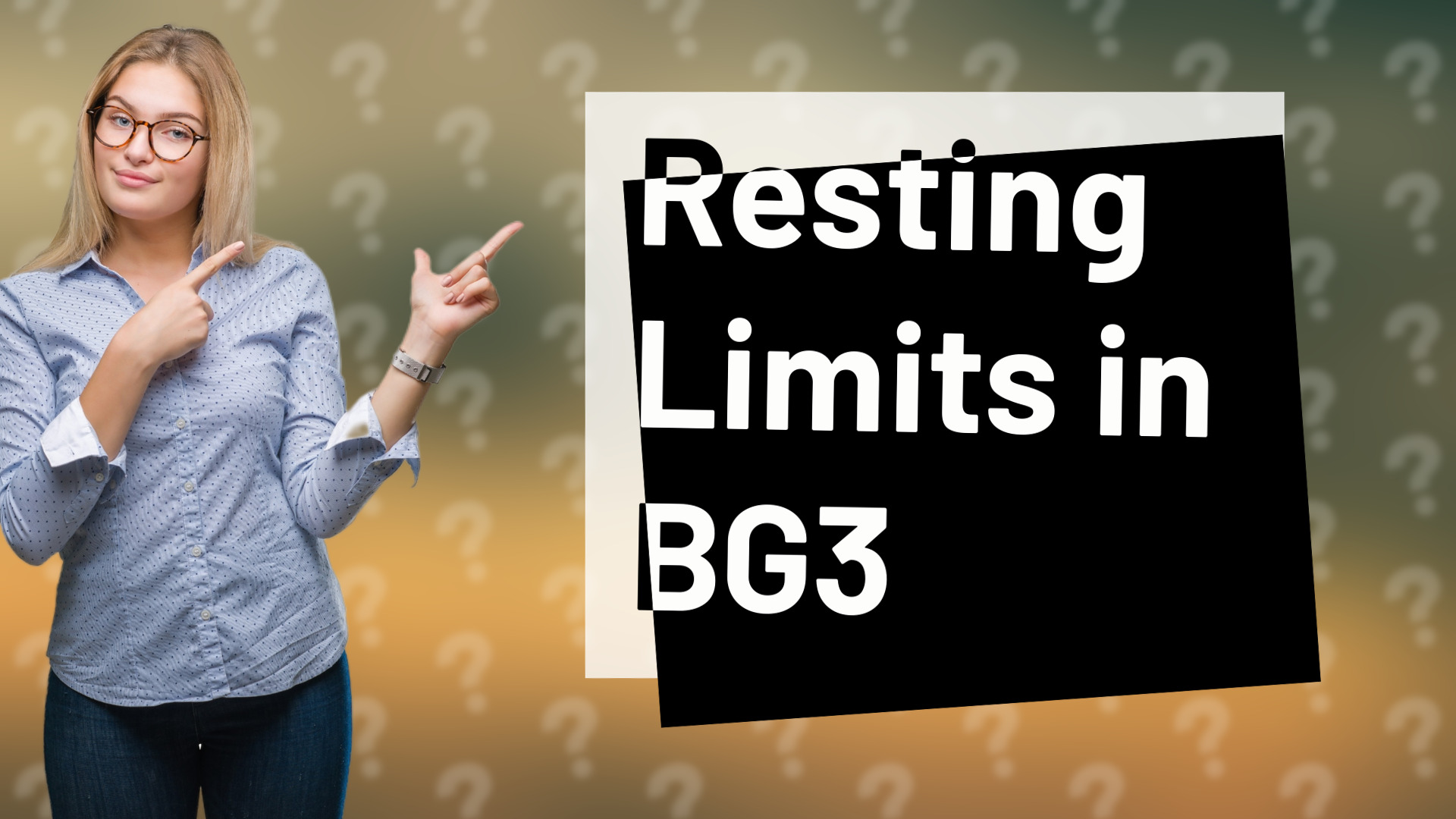 Resting Limits in BG3