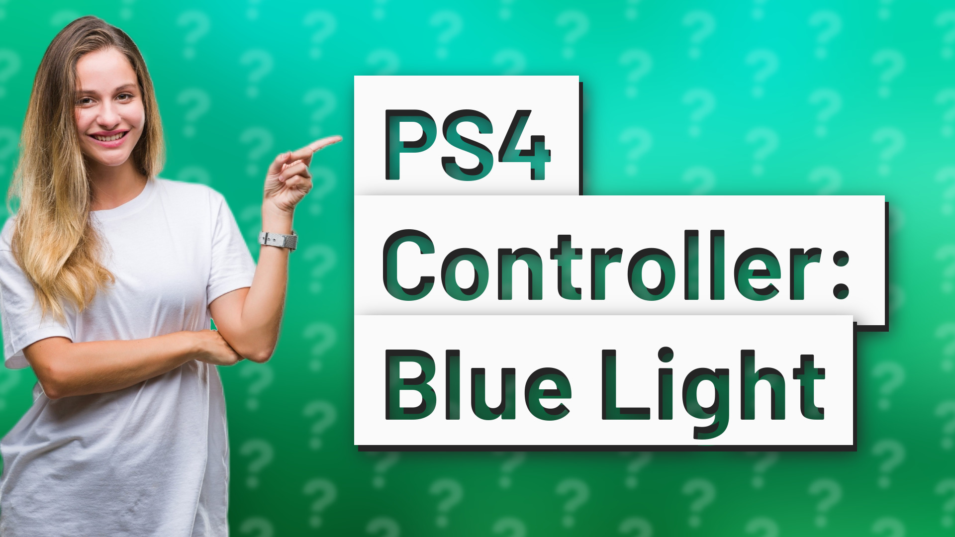 PS4 Controller: Blue Light