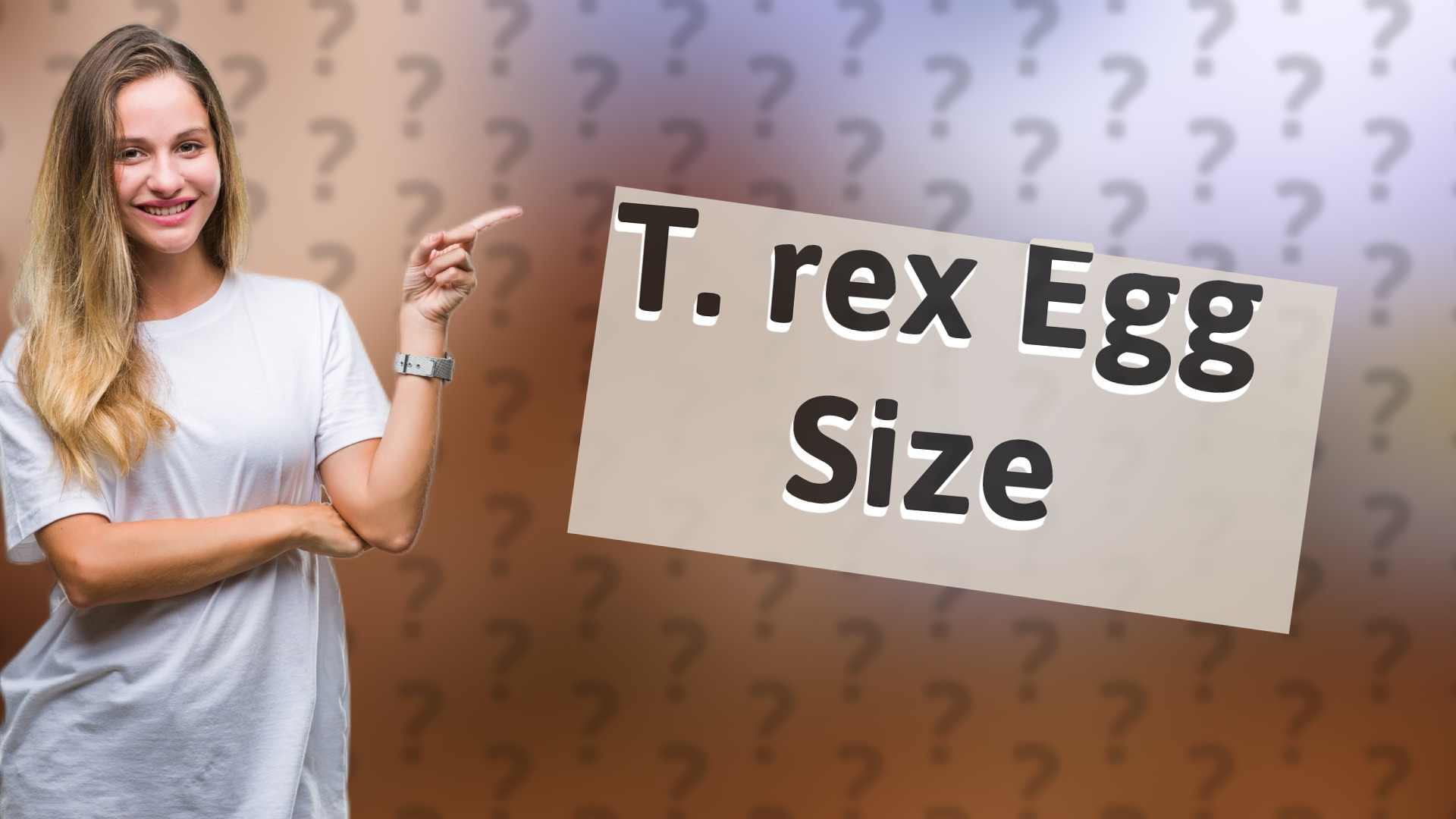 T. rex Egg Size