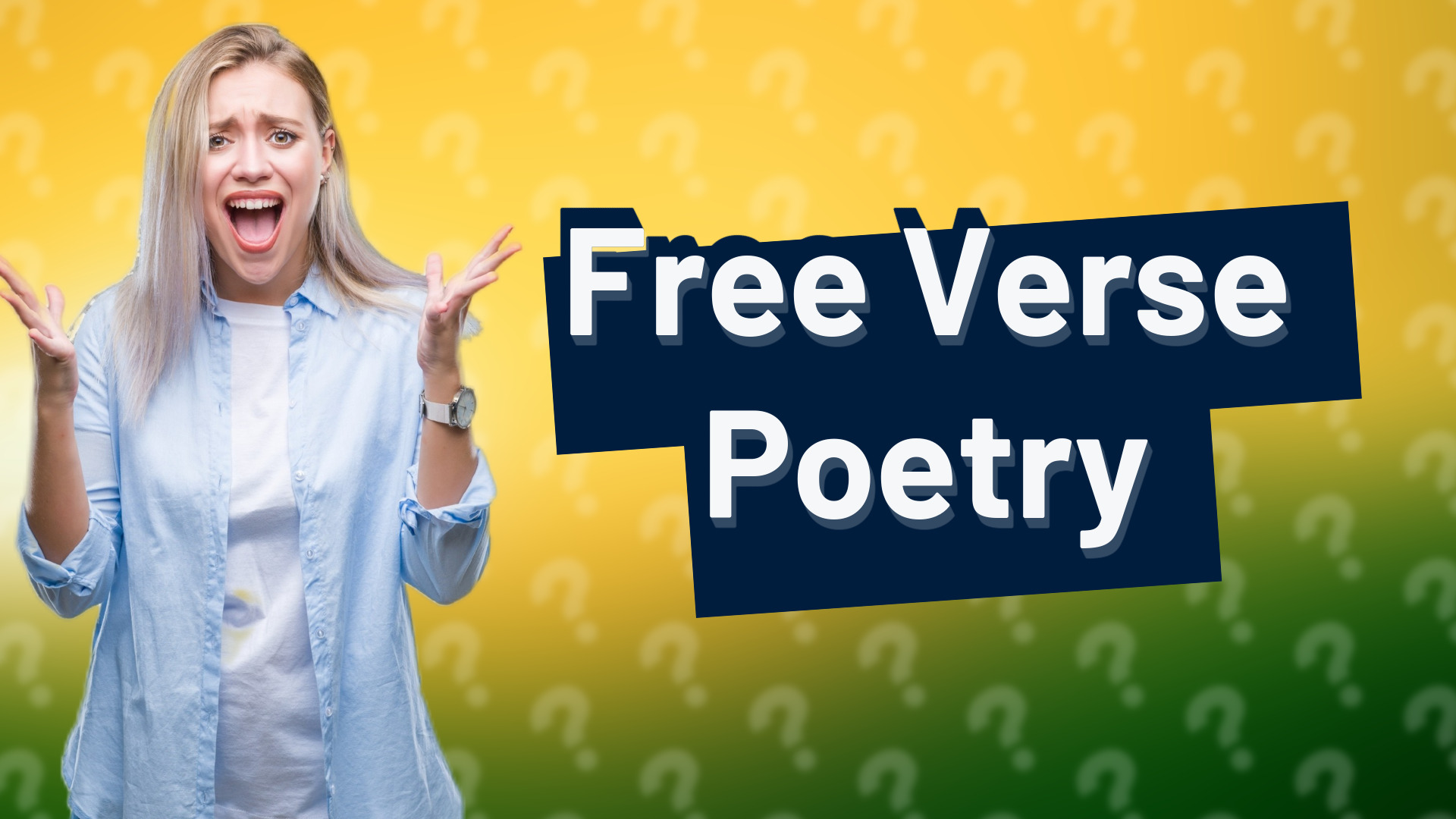 Free Verse Poetry