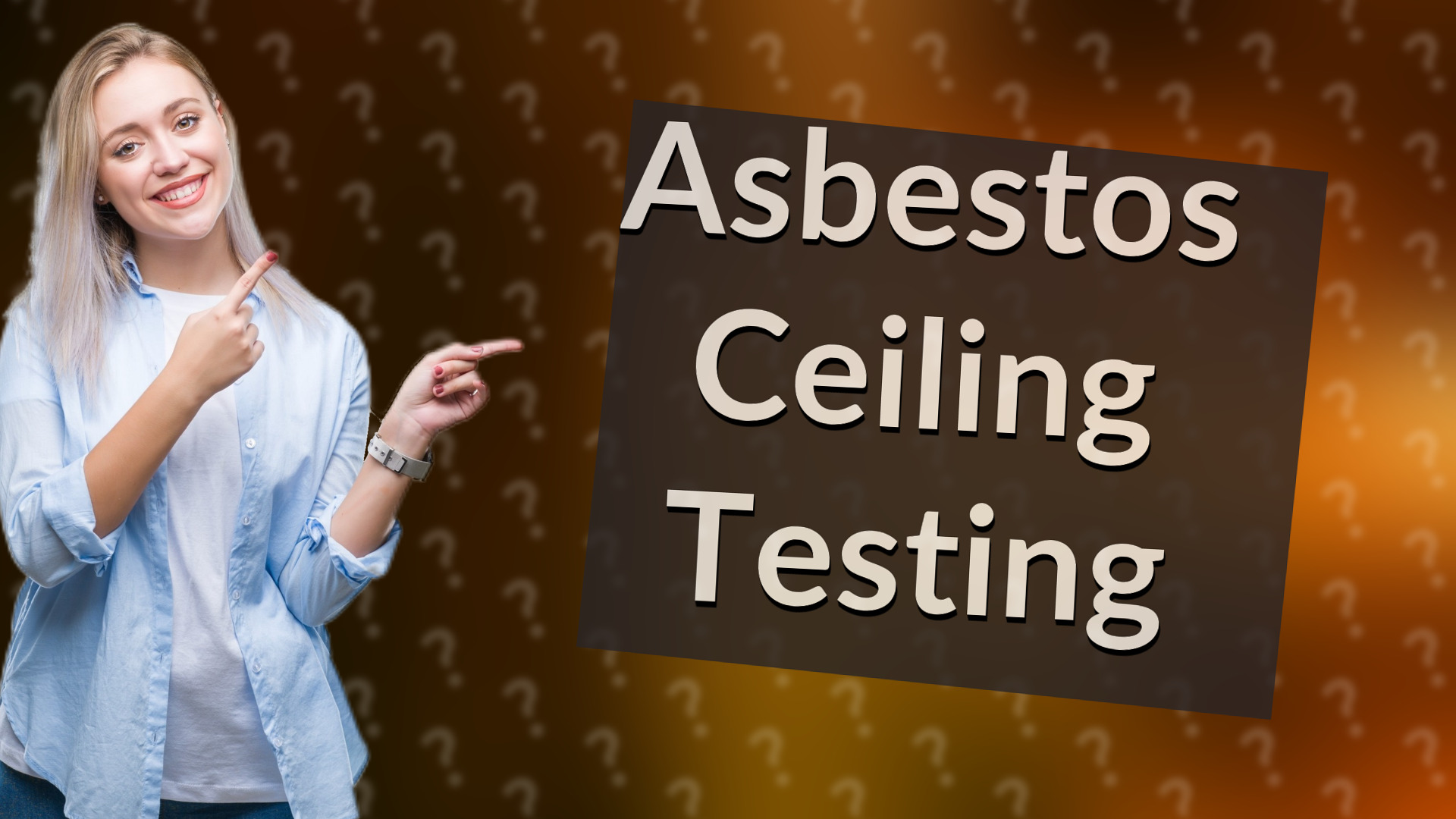 Asbestos Ceiling Testing