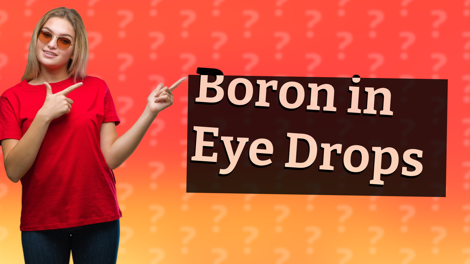 Boron in Eye Drops