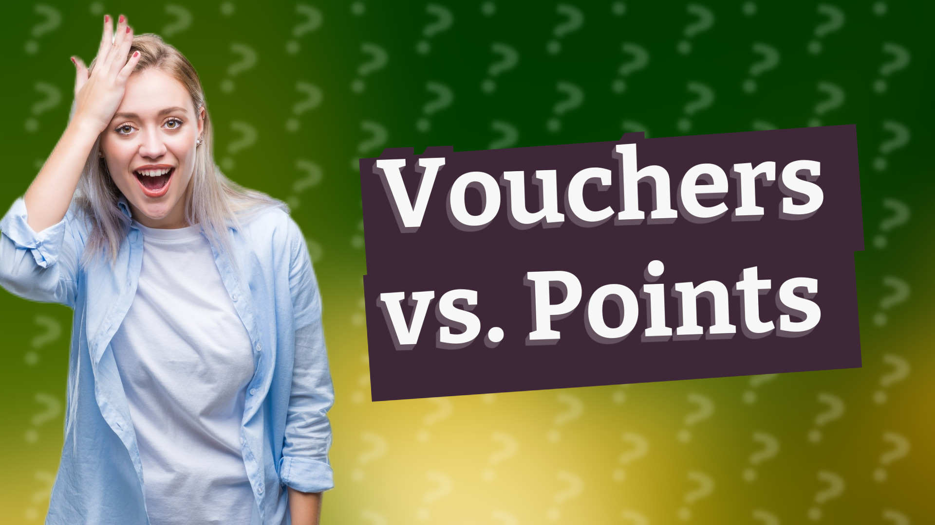Vouchers vs. Points