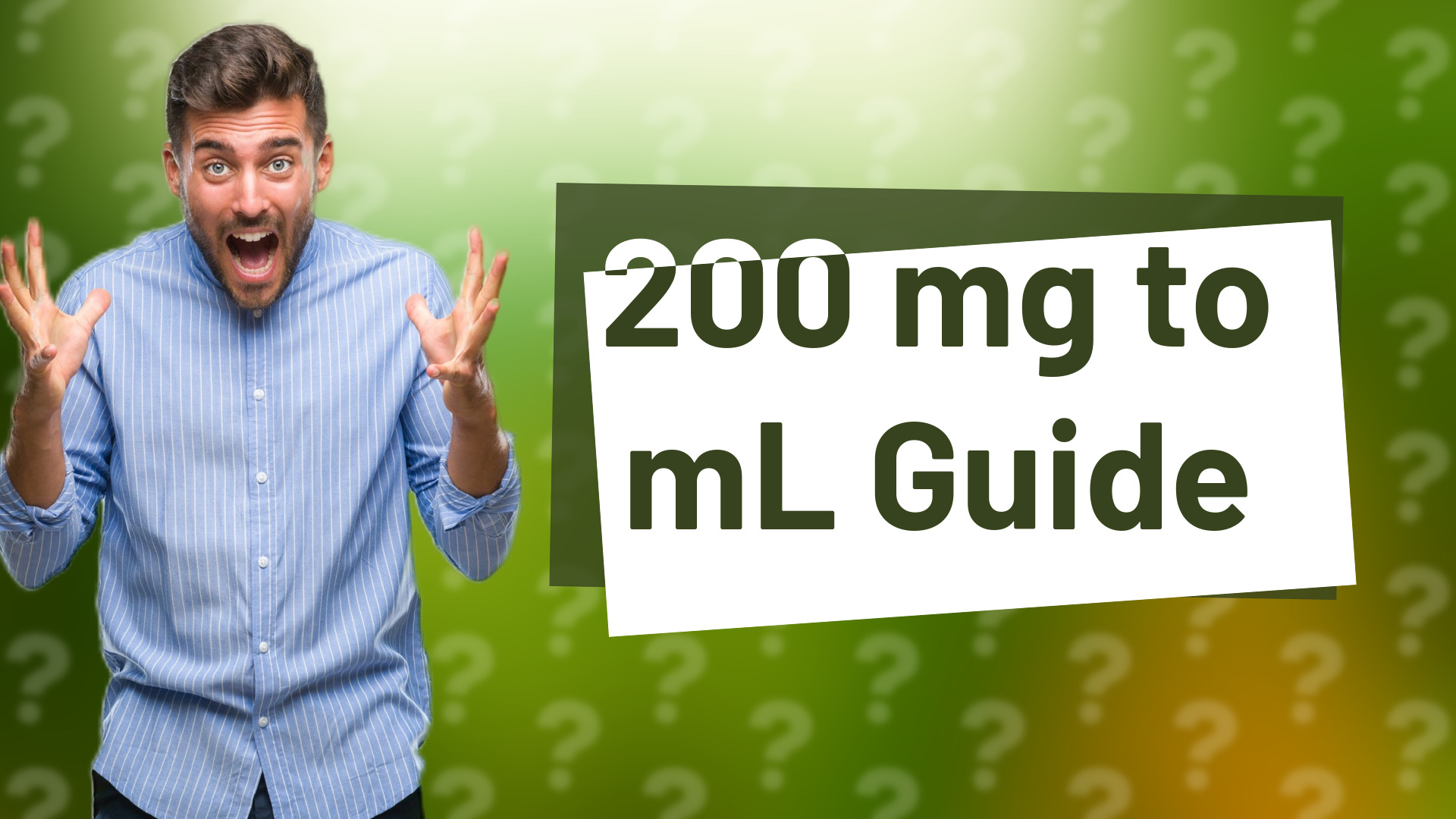 200 mg to mL Guide