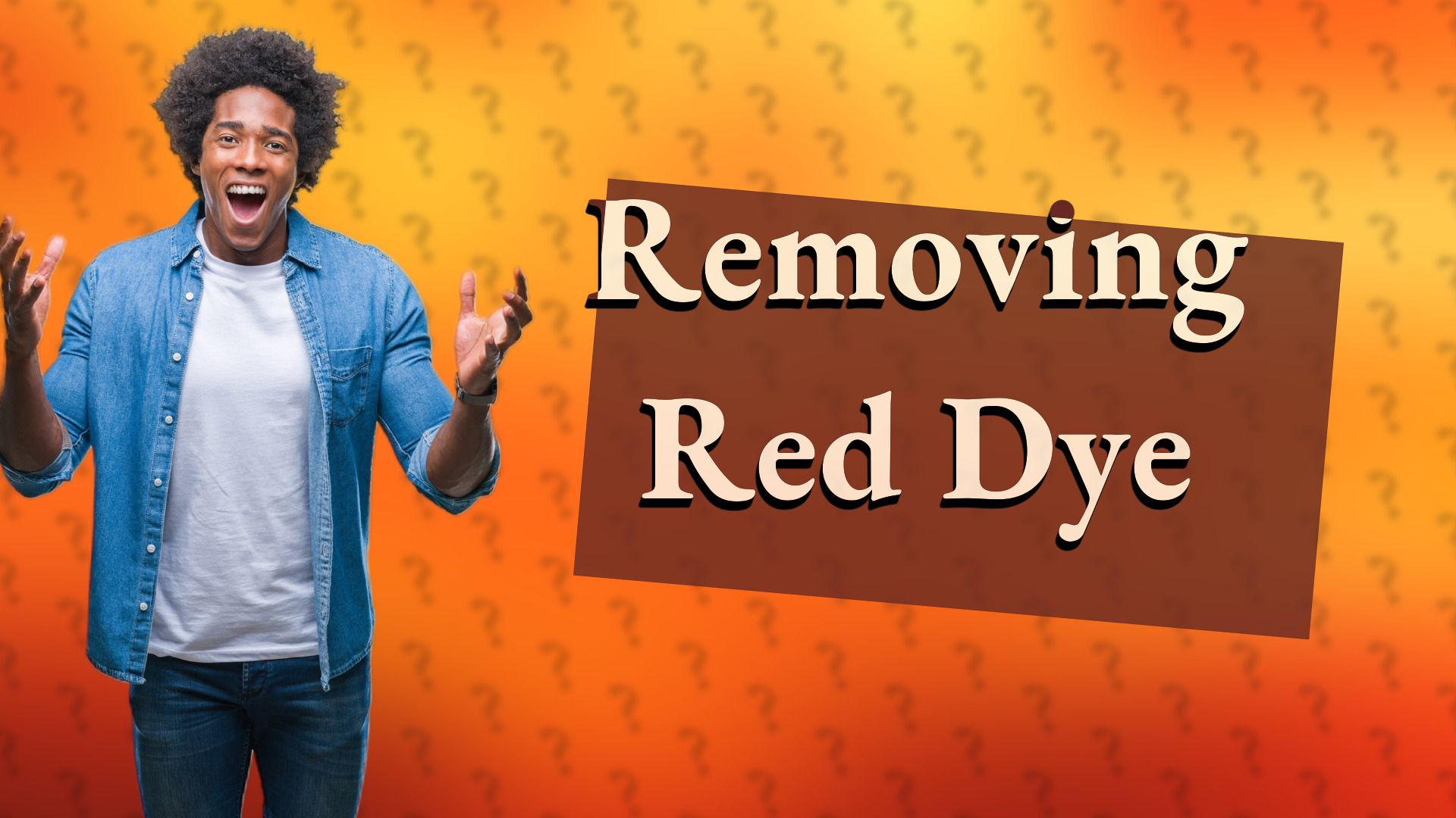 Removing Red Dye