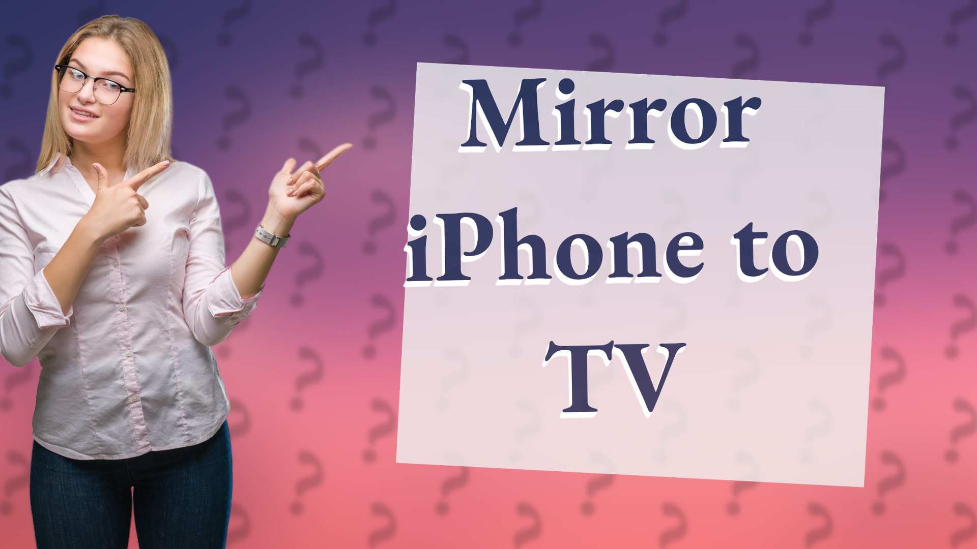 Mirror iPhone to TV