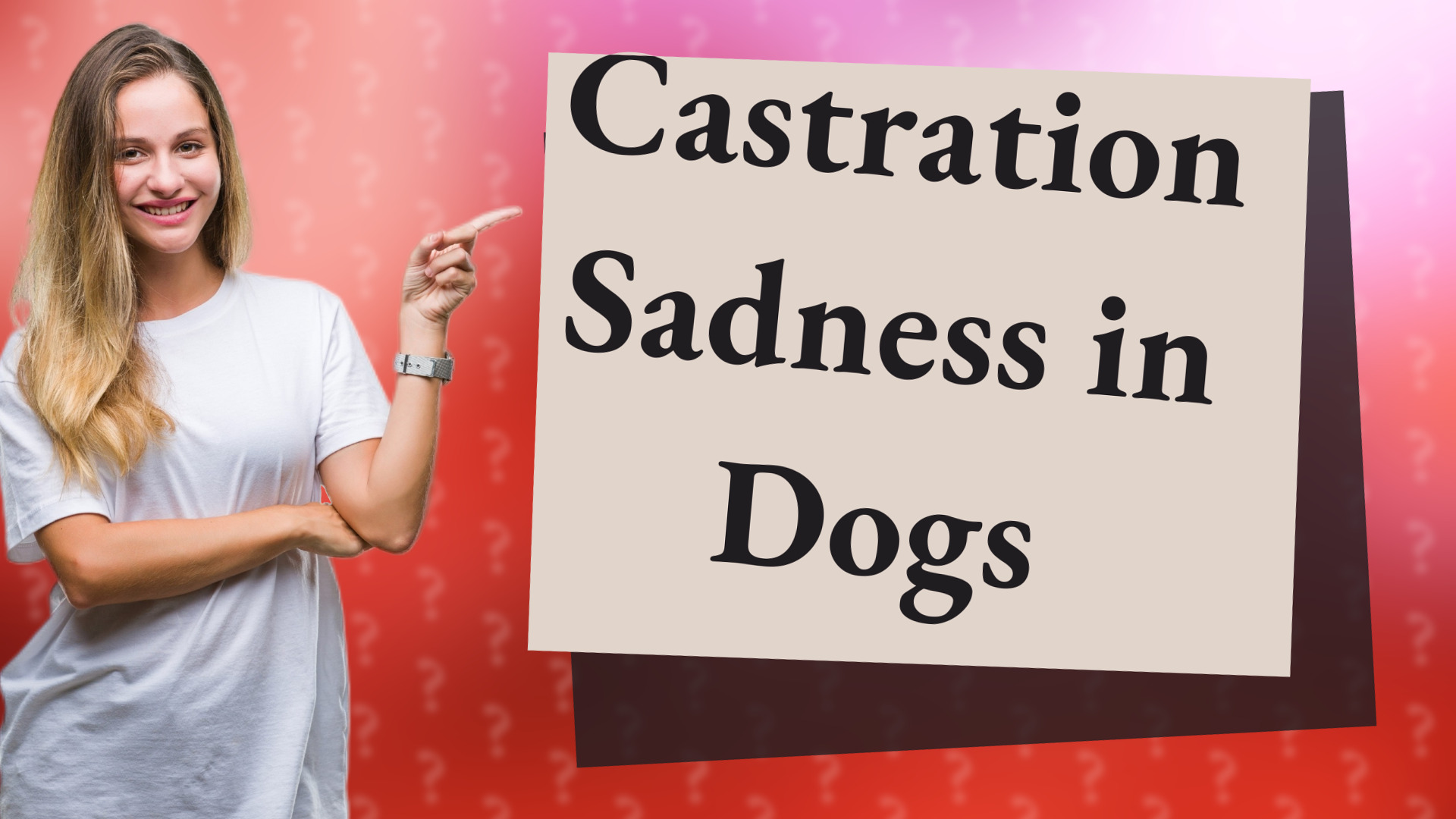 Castration Sadness in Dogs