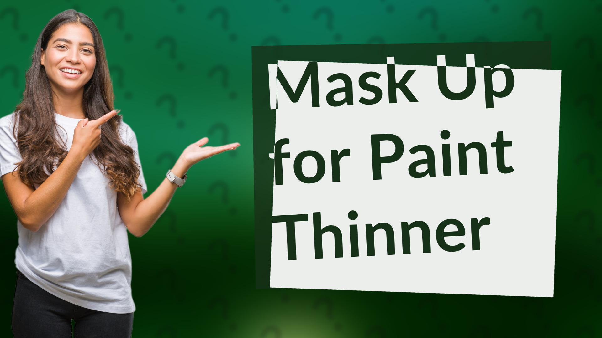 Mask Up for Paint Thinner